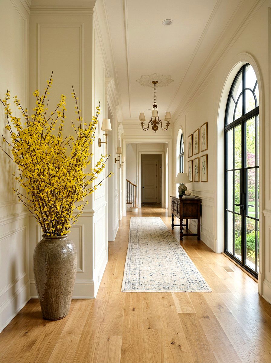 Tall Floor Vase Forsythia - 25 Spring Flower Vase Ideas