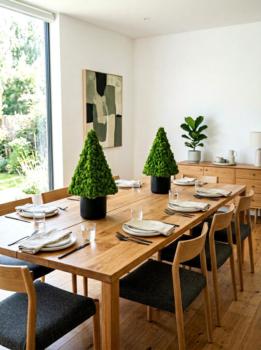 Tall Moss Cone - 25 Spring Moss Topiary Ideas