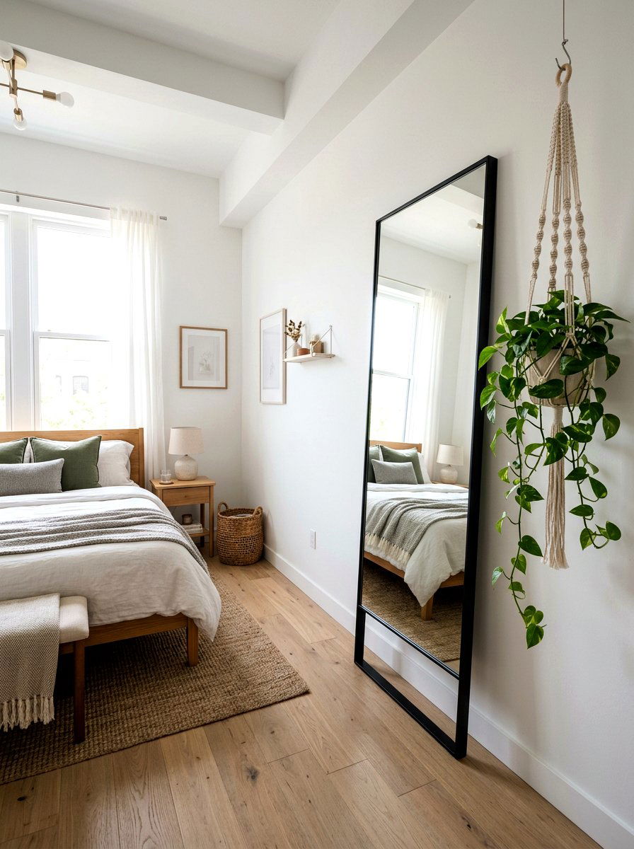 Tall Thin Vertical Mirror - 25 Spring Bedroom Mirror Ideas