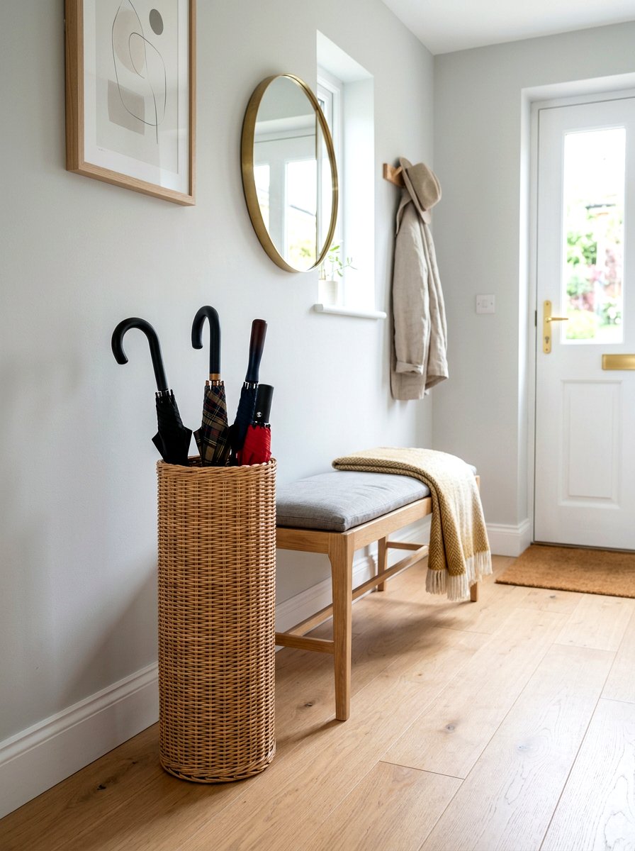 Tall Wicker Basket Umbrella Stand - 25 Spring Wicker Basket Decor Ideas