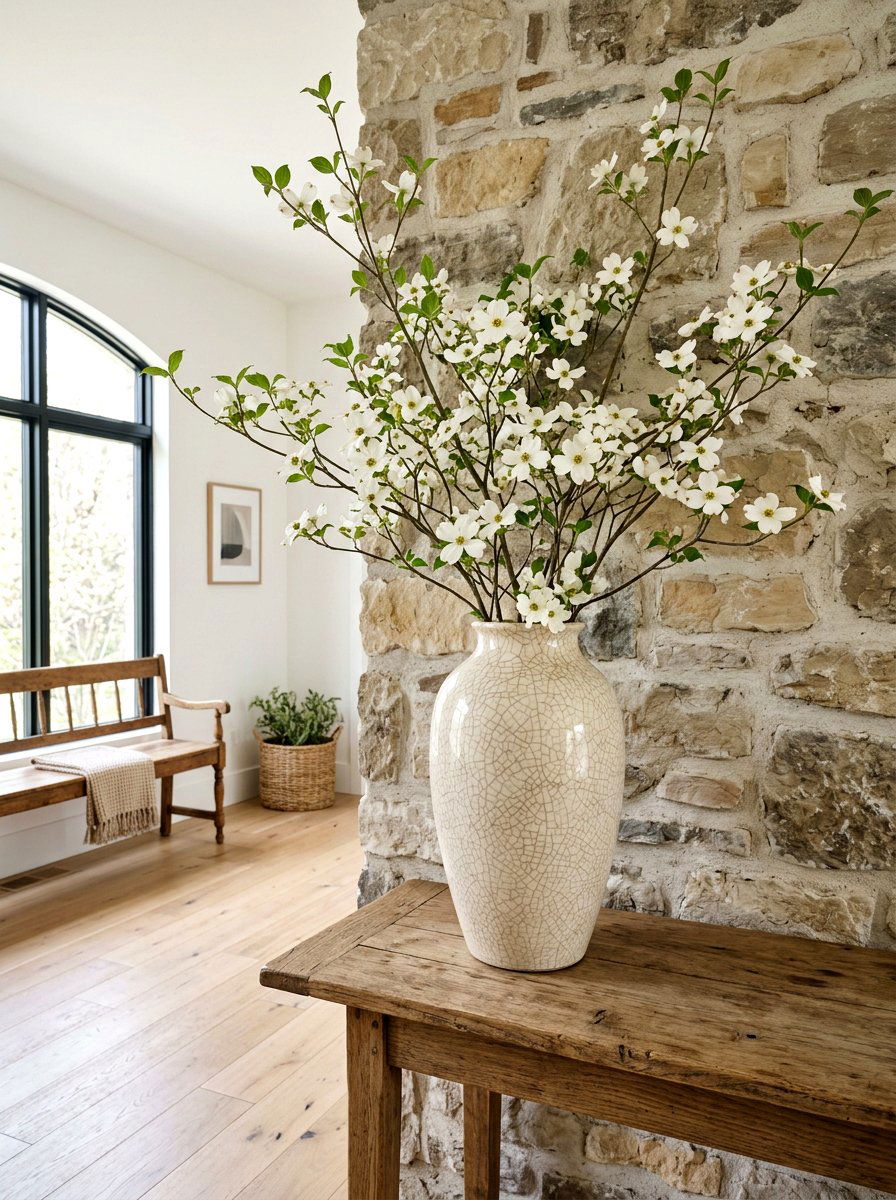 Tall ceramic vase - 25 Spring Porch Corner Decor Ideas