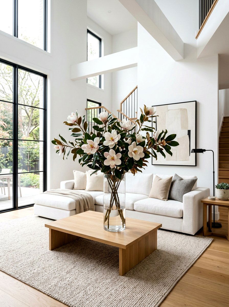 Tall glass vase magnolia - 25 Spring Magnolia Branch Ideas