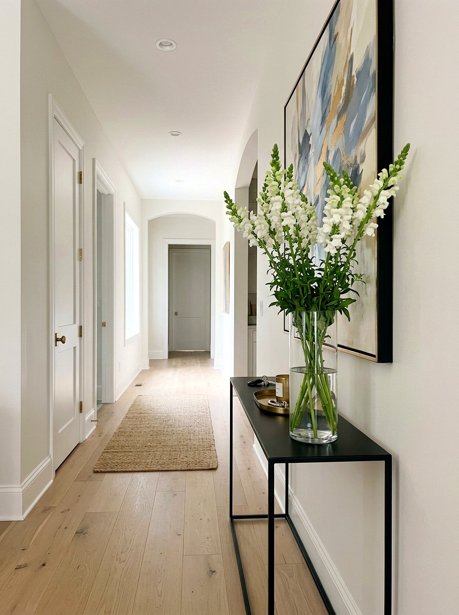 Tall snapdragon hallway decor - 25 Spring Fresh Flower Ideas