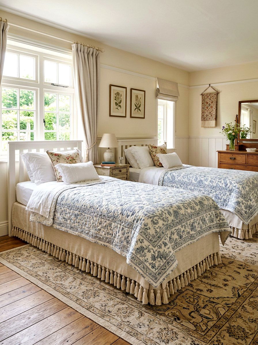 Tassel Bed Skirt - 25 Spring Tassel Decor Ideas