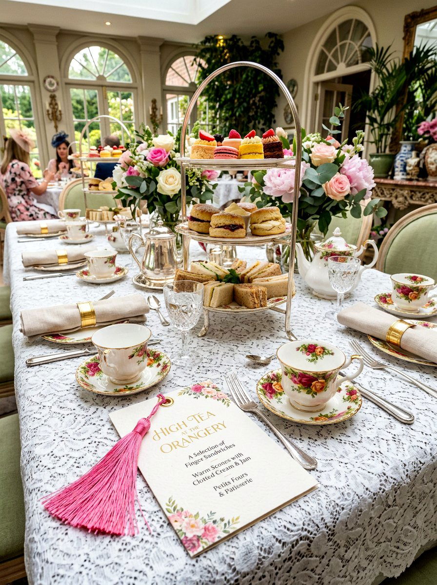 Tassel Menu Card - 25 Spring Menu Card Ideas