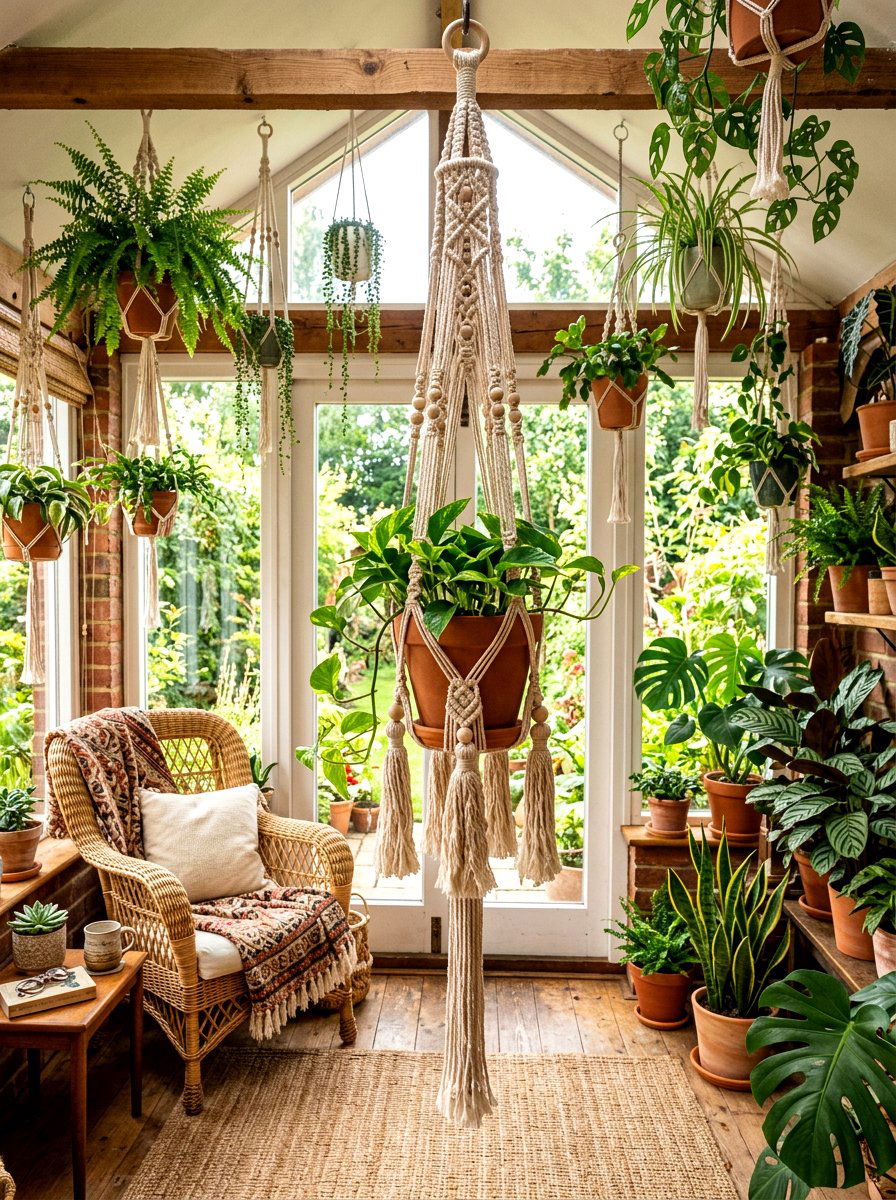 Tassel Plant Hanger - 25 Spring Tassel Decor Ideas