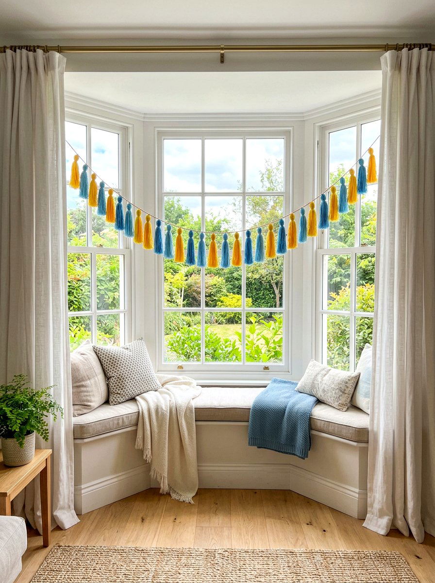 Tassel String Banner - 25 Spring Bunting Ideas