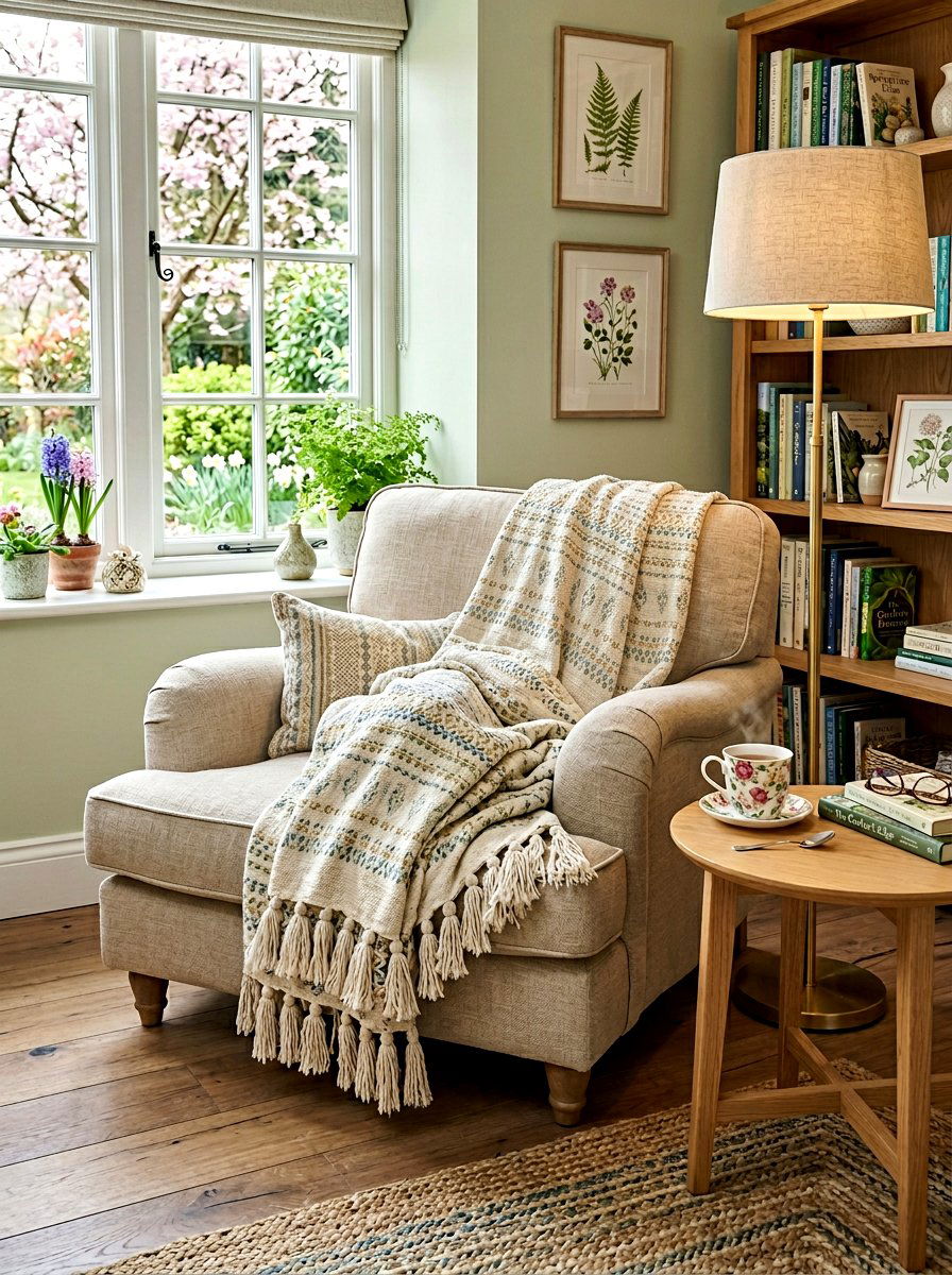 Tassel Throw Blanket - 25 Spring Fringe Decor Ideas