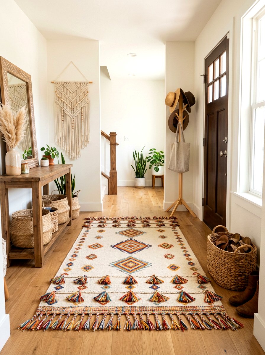 Tasseled Entryway Rug - 25 Spring Entryway Rug Ideas