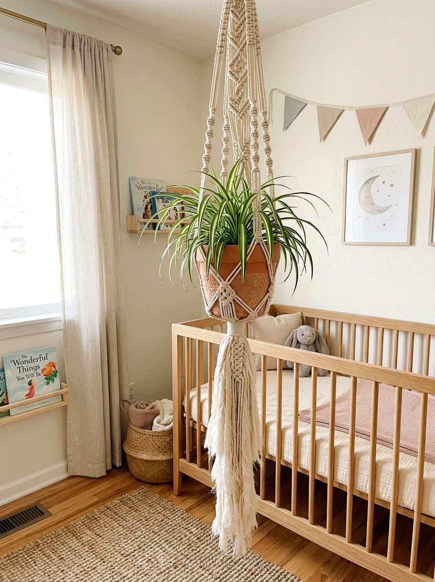 Tasseled Macrame Plant Hanger - 25 Spring Macrame Plant Hanger Ideas