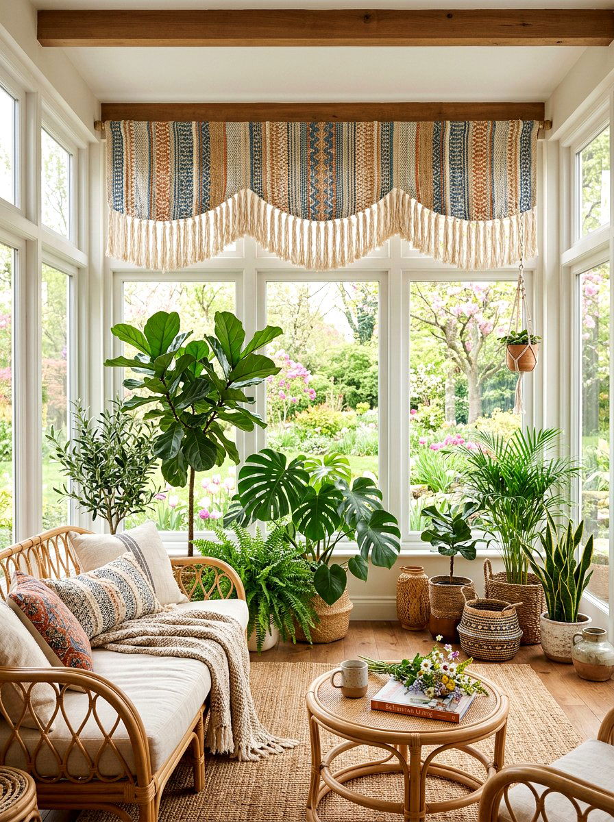 Tasseled Valance - 25 Spring Valance Ideas