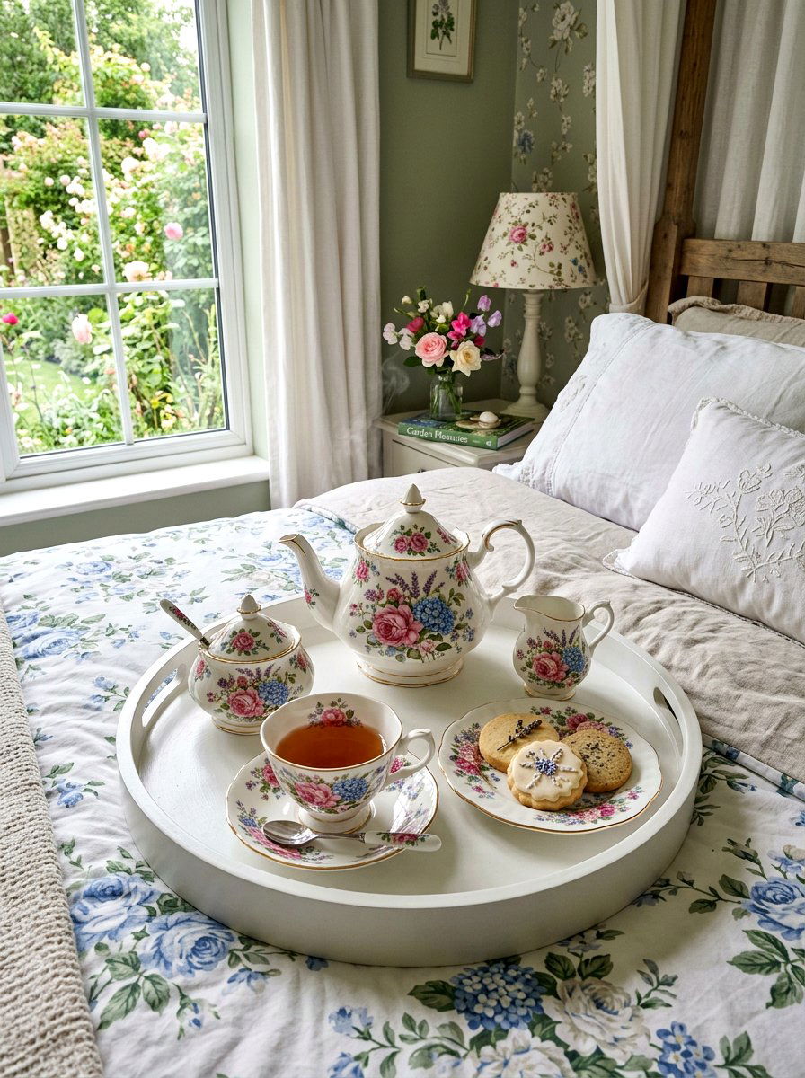 Tea Set Bedroom Tray - 25 Spring Bedroom Tray Styling Ideas