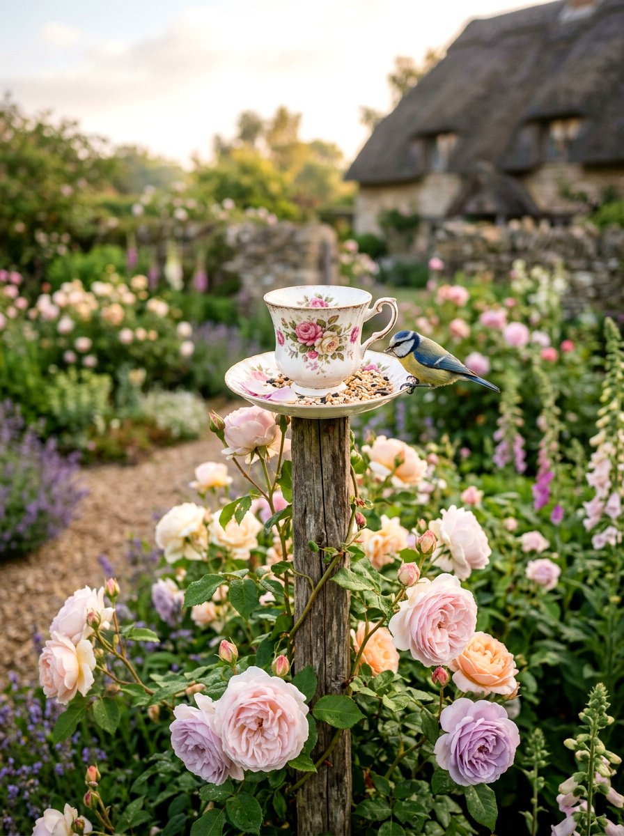 Tea cup bird feeder - 25 Spring Bird Feeder Decor Ideas