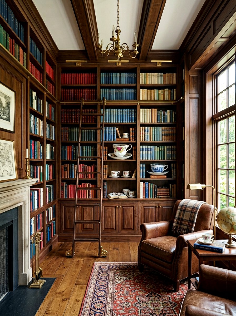 Teacup Bookshelf Accent - 25 Spring Teacup Decor Ideas