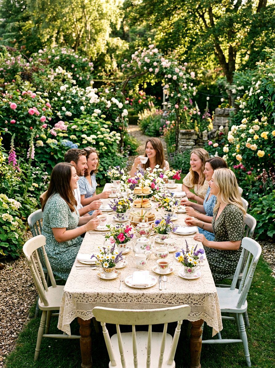 Teacup Flower Decor - 25 Spring Wildflower Centerpiece Ideas