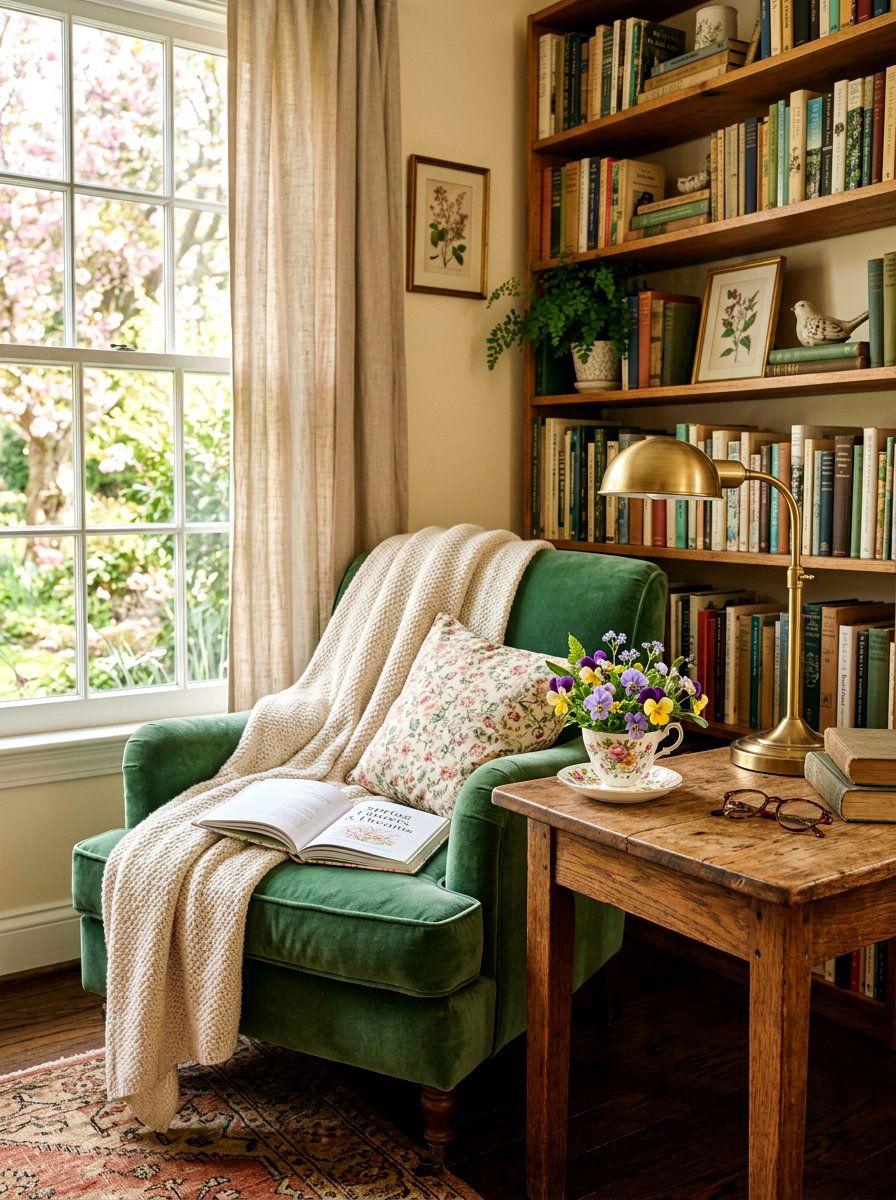 Teacup Pansy Arrangement - 25 Spring Flower Vase Ideas