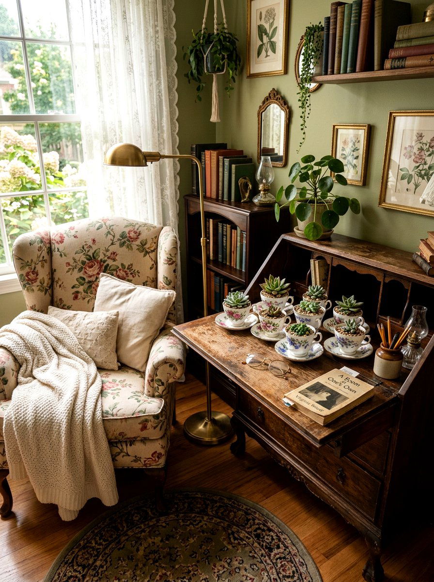 Teacup Succulent Garden - 25 Spring DIY Centerpiece Ideas