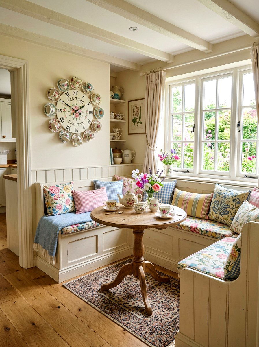 Teacup Wall Clock - 25 Spring Teacup Decor Ideas