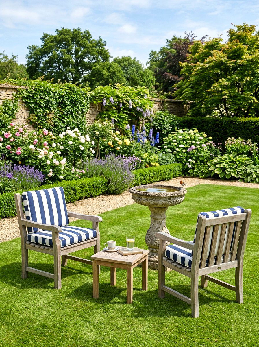 Teak garden chairs - 25 Spring Outdoor Furniture Decor Ideas