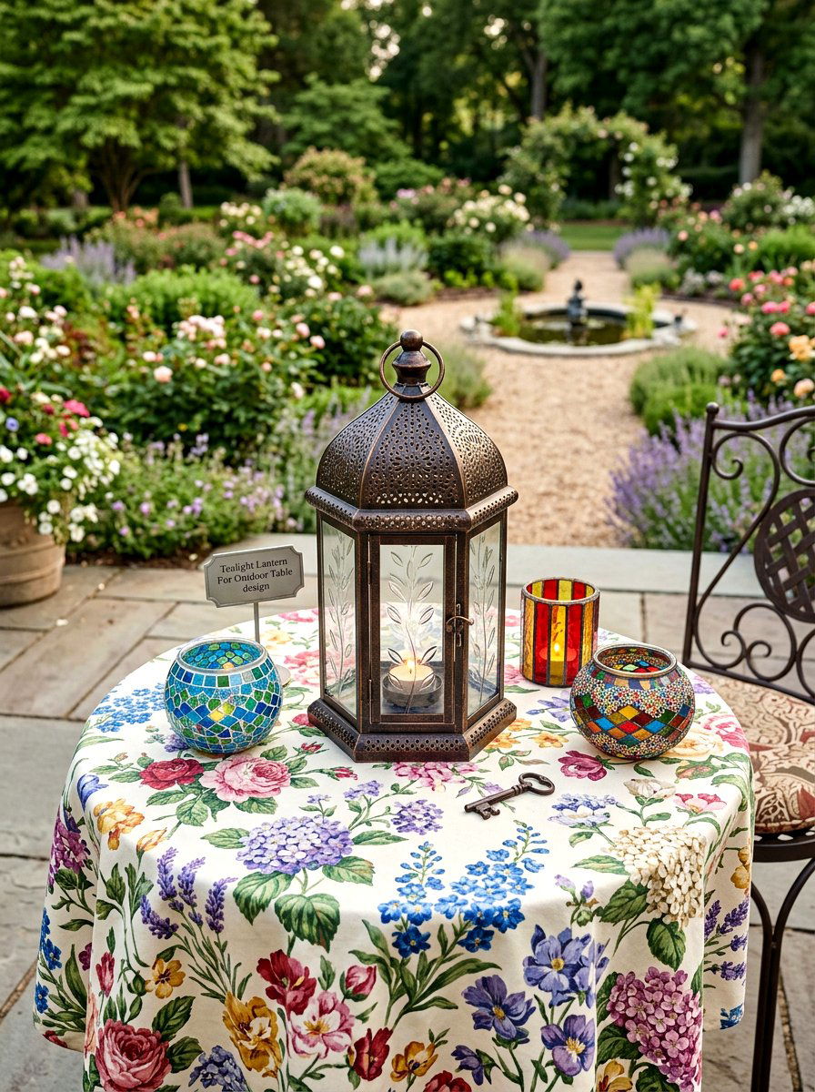 Tealight Lantern For Outdoor Table - 25 Spring Porch Lantern Ideas
