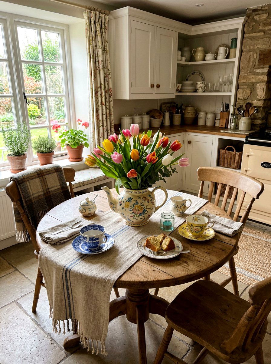 Teapot Flower Vase - 25 Spring Tea Party Table Ideas