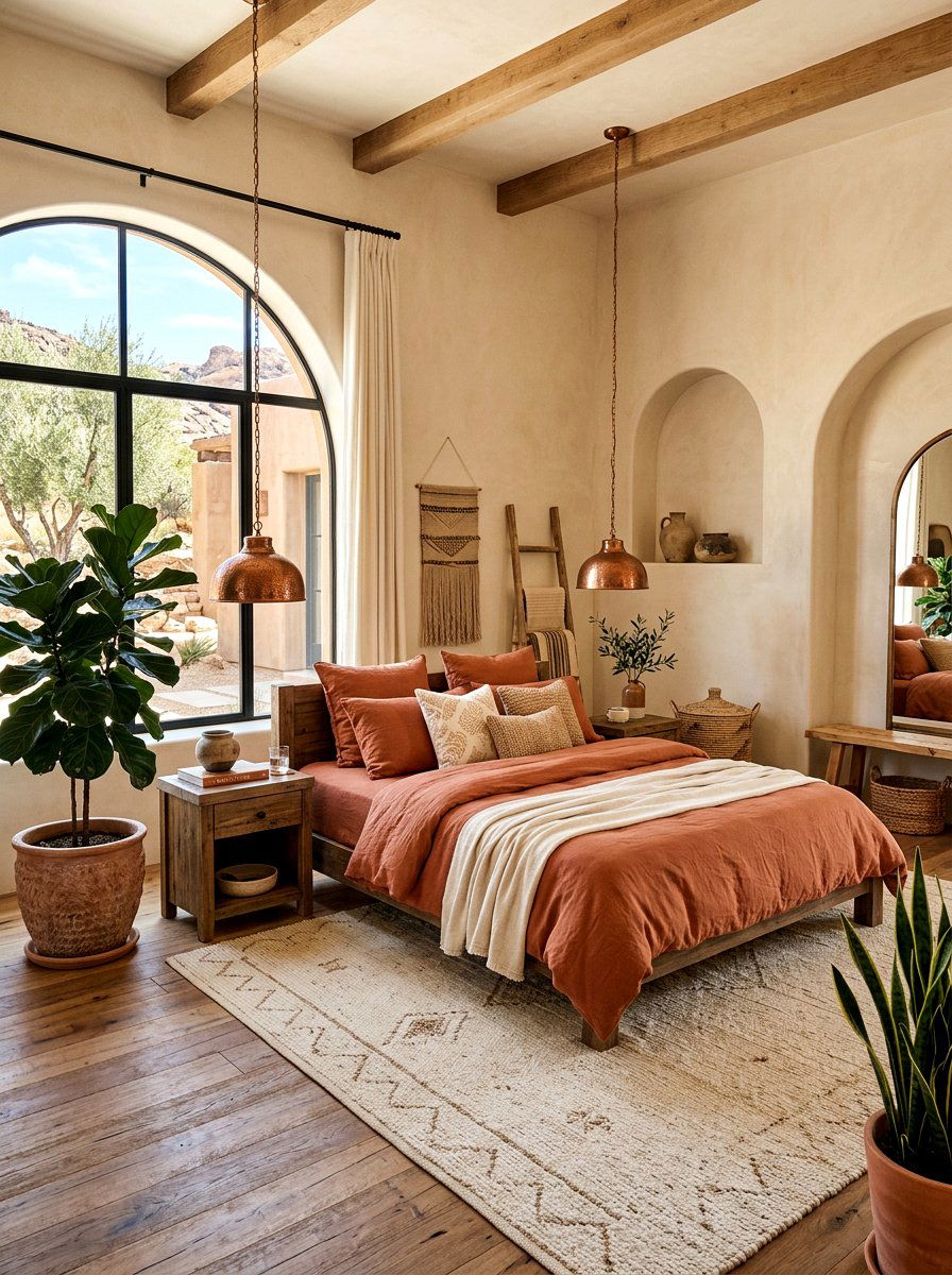 Terracotta Cotton Bedding - 25 Spring Bedding Ideas