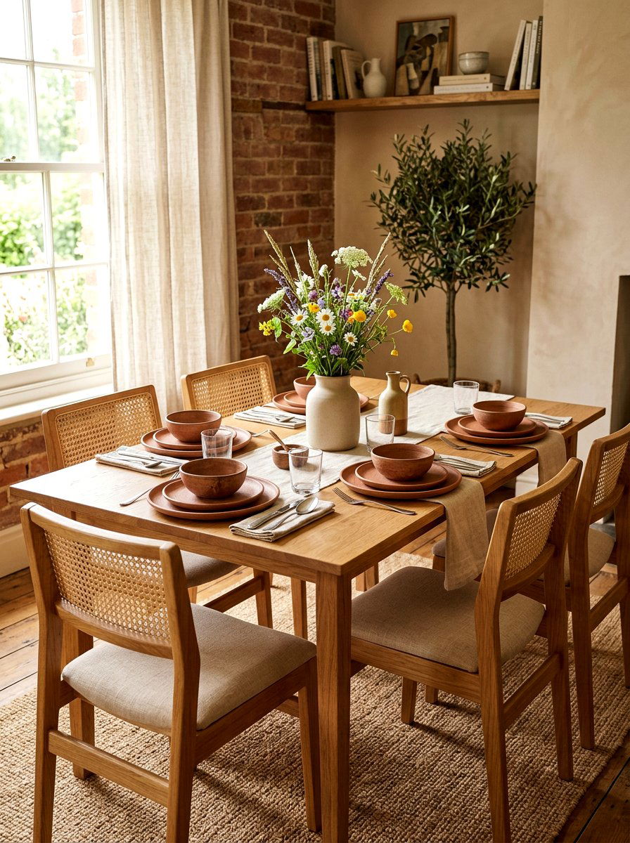 Terracotta Dinnerware Set Table - 25 Spring Terracotta Decor Ideas
