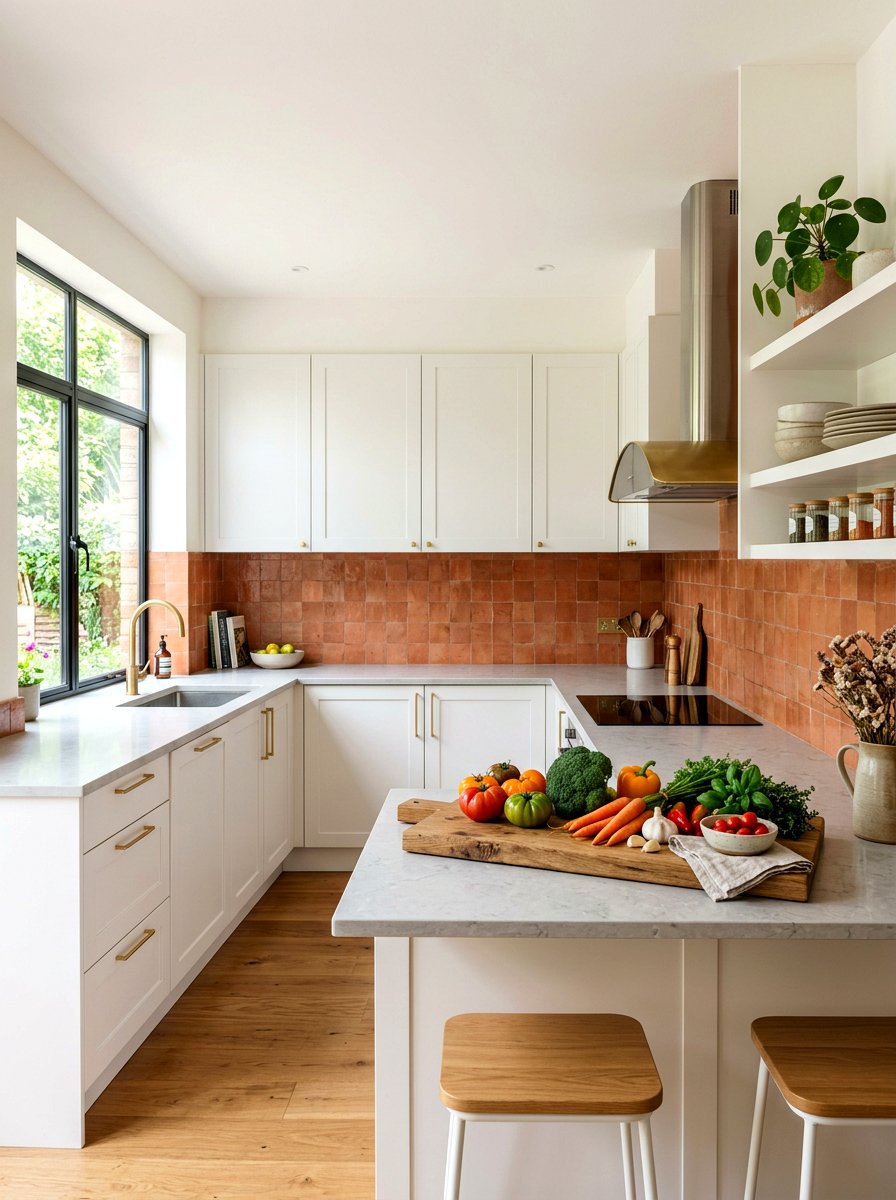 Terracotta Kitchen Backsplash Tile - 25 Spring Terracotta Decor Ideas