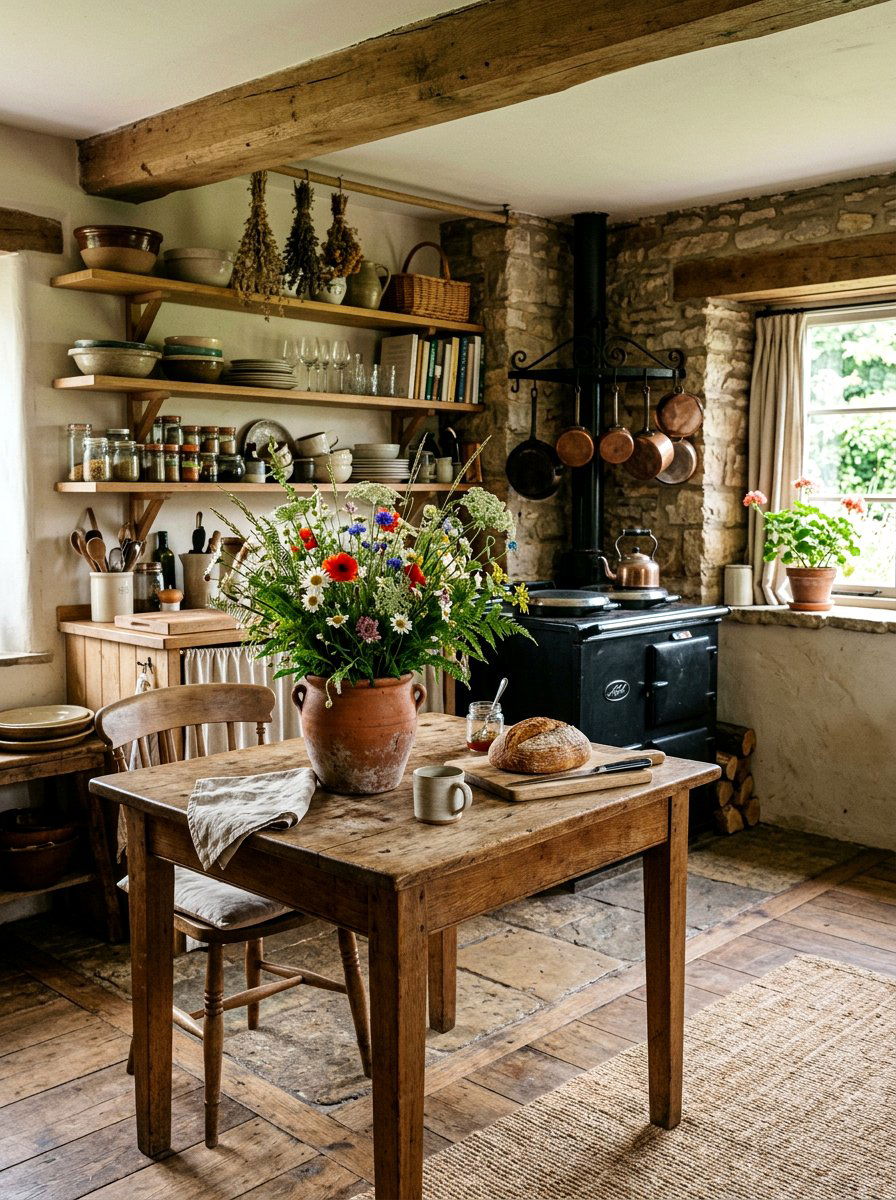 Terracotta Pasture Flowers - 25 Spring Flower Vase Ideas