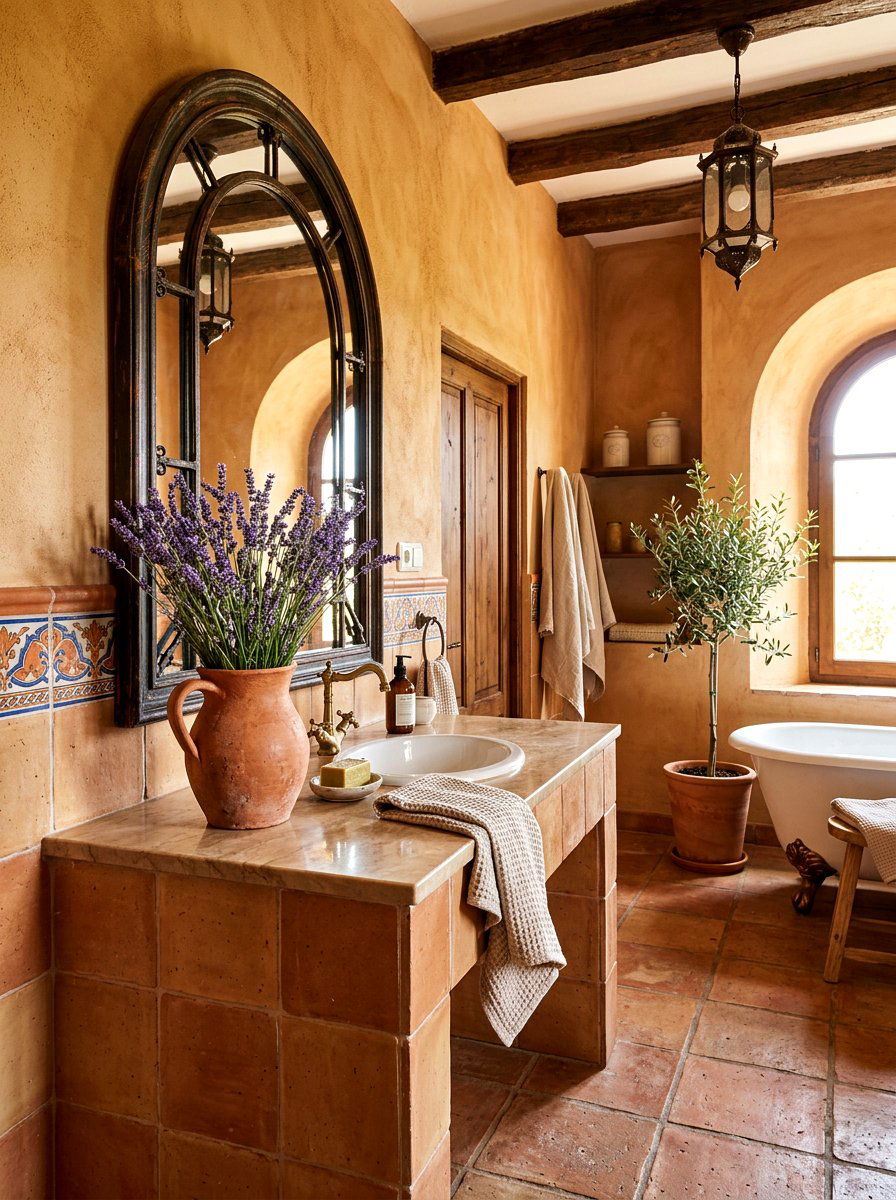 Terracotta Pitcher with Lavender - 25 Spring Pitcher Flower Ideas