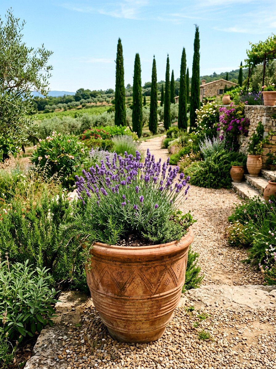 Terracotta Planter - 25 Spring Tuscan Decor Ideas