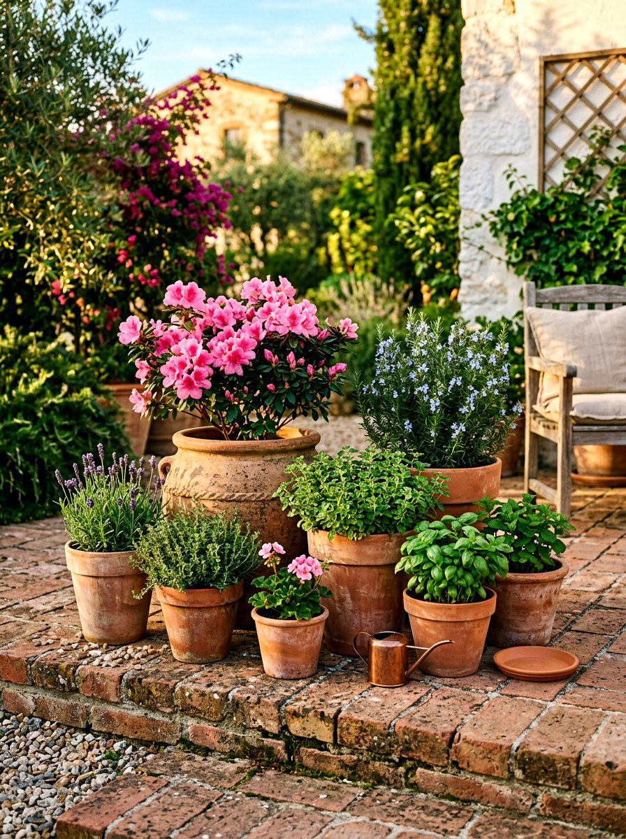 Terracotta Pot Arrangement - 25 Spring Flower Pot Ideas
