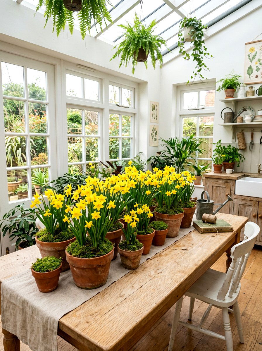 Terracotta Pot Arrangement - 25 Spring Kitchen Table Arrangement Ideas