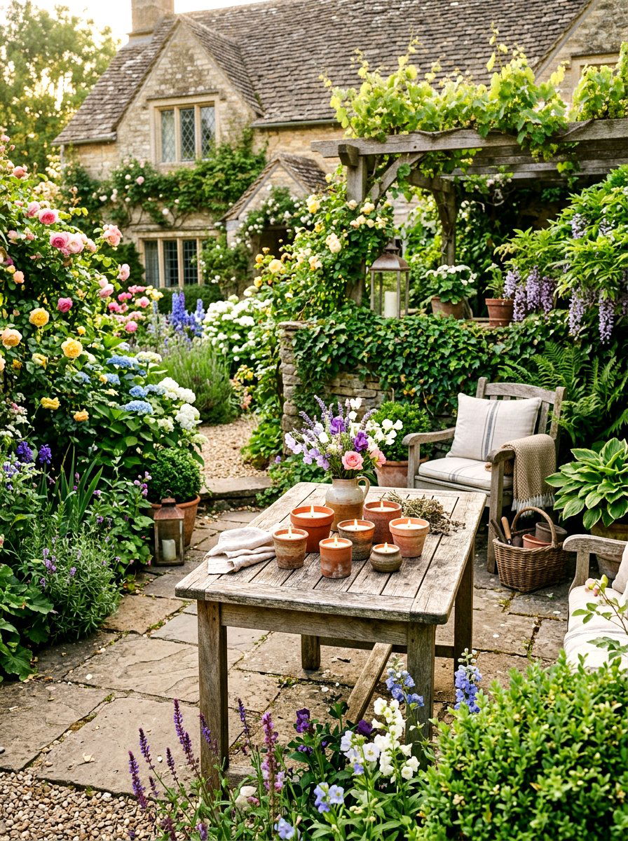 Terracotta Pot Candle - 25 Spring DIY Candle Ideas