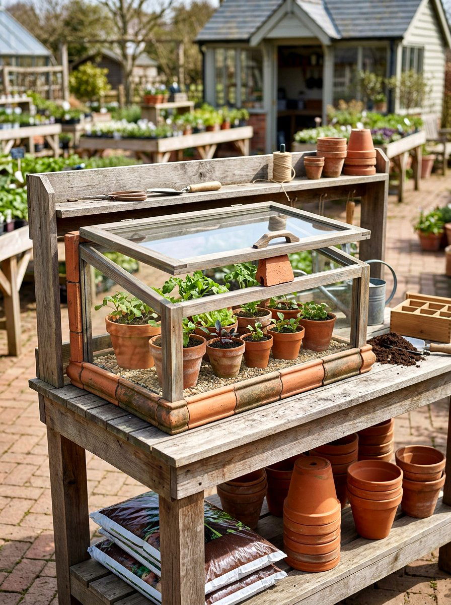 Terracotta Pot Cold Frame - 25 Spring Cold Frame Decor Ideas
