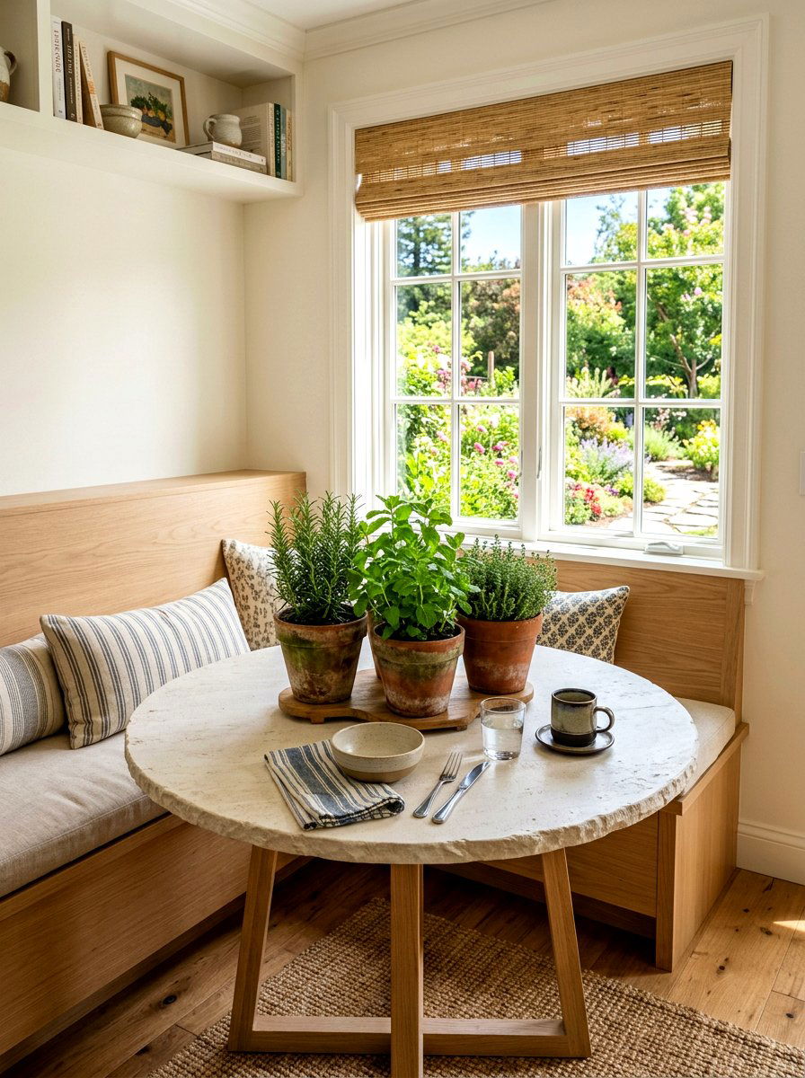 Terracotta Pot Herb - 25 Spring Table Vignette Ideas