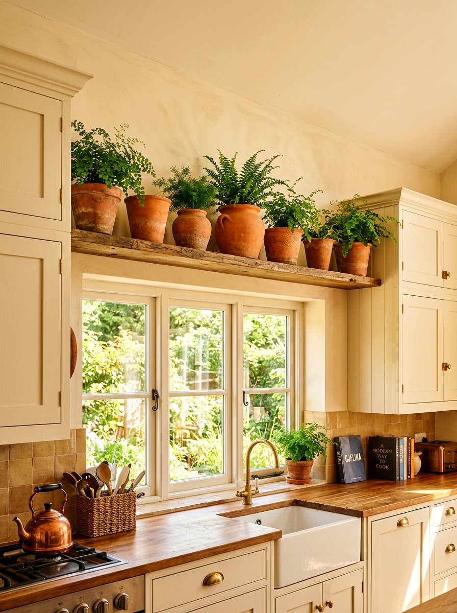 Terracotta Pot Kitchen Decor - 25 Spring Kitchen Cabinet Decor Ideas