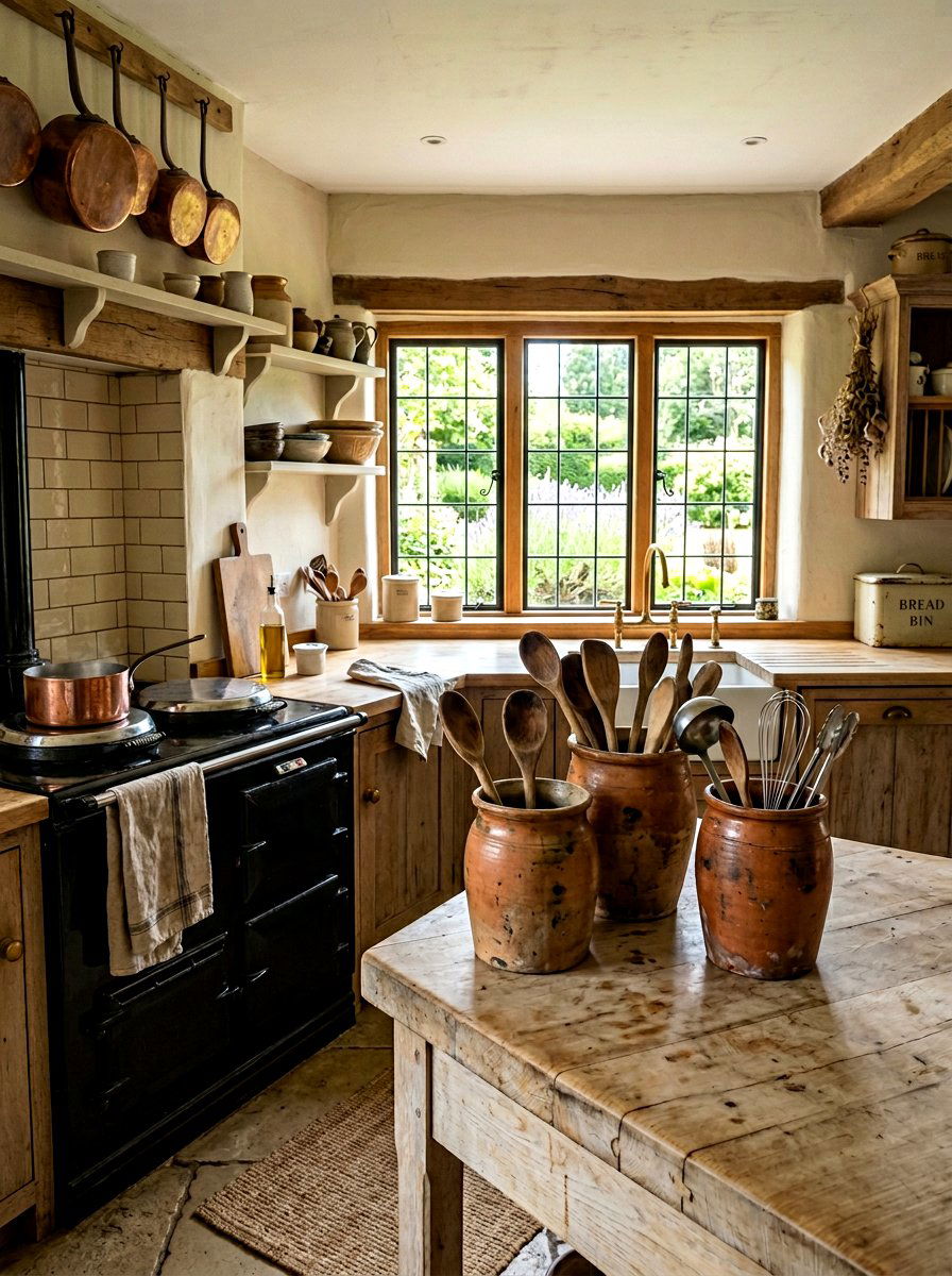 Terracotta Pot Kitchen Style - 25 Spring Stove Decor Ideas
