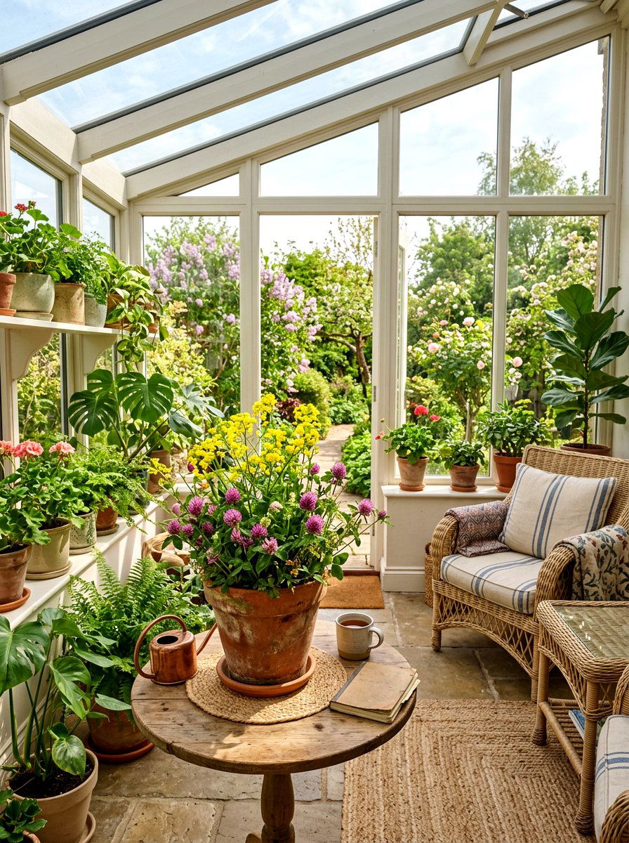 Terracotta Pot Spring Garden - 25 Spring Wildflower Arrangement Ideas