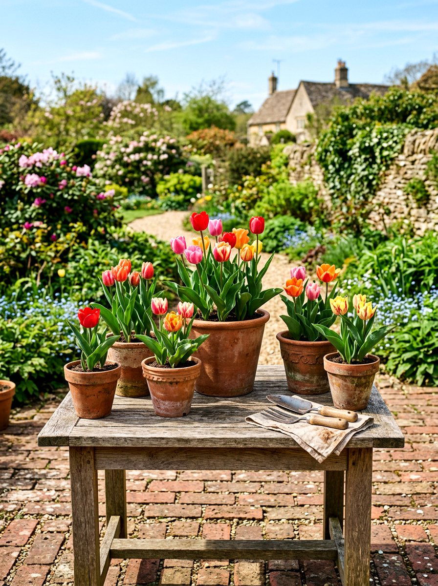 Terracotta Pots Table Decor - 25 Spring Outdoor Dining Table Decor Ideas