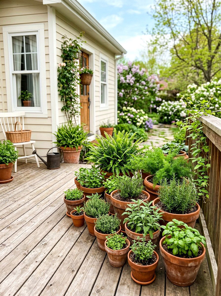 Terracotta Potted Plant - 25 Spring Neutral Decor Ideas