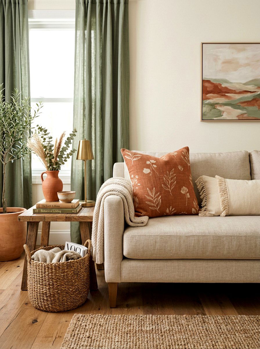 Terracotta Spring Throw Pillow - 25 Spring Throw Pillow Ideas