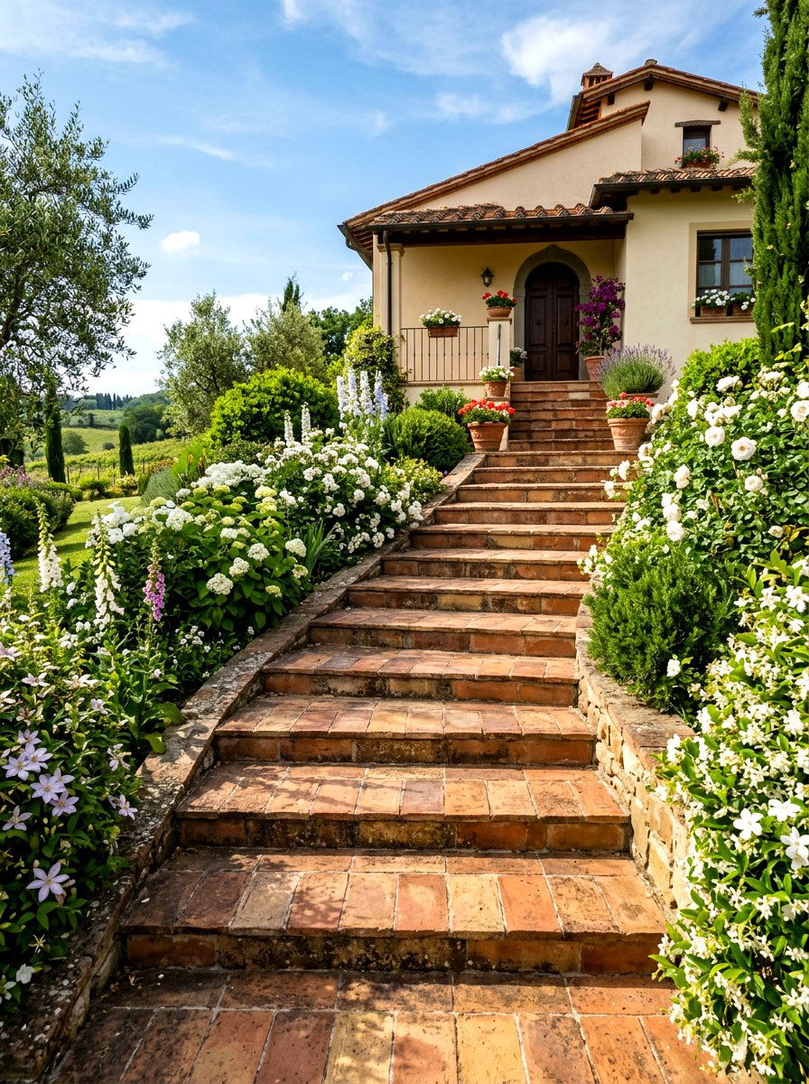 Terracotta Step Tile Outdoor - 25 Spring Terracotta Decor Ideas