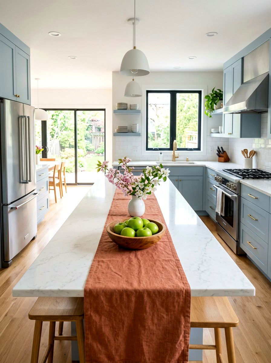 Terracotta Table Runner Kitchen - 25 Spring Terracotta Decor Ideas