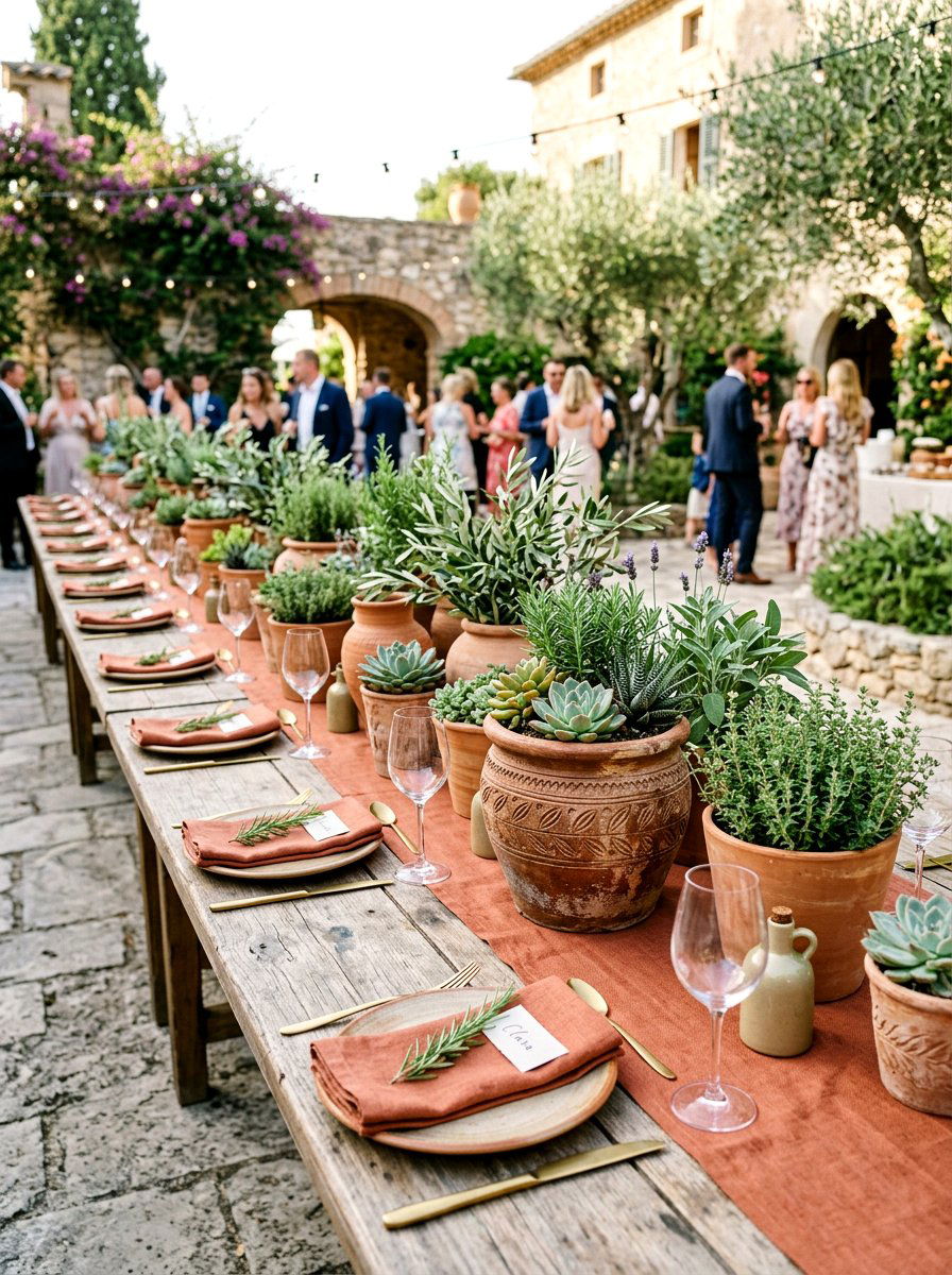 Terracotta Wedding Decor - 25 Spring Wedding Decor Ideas