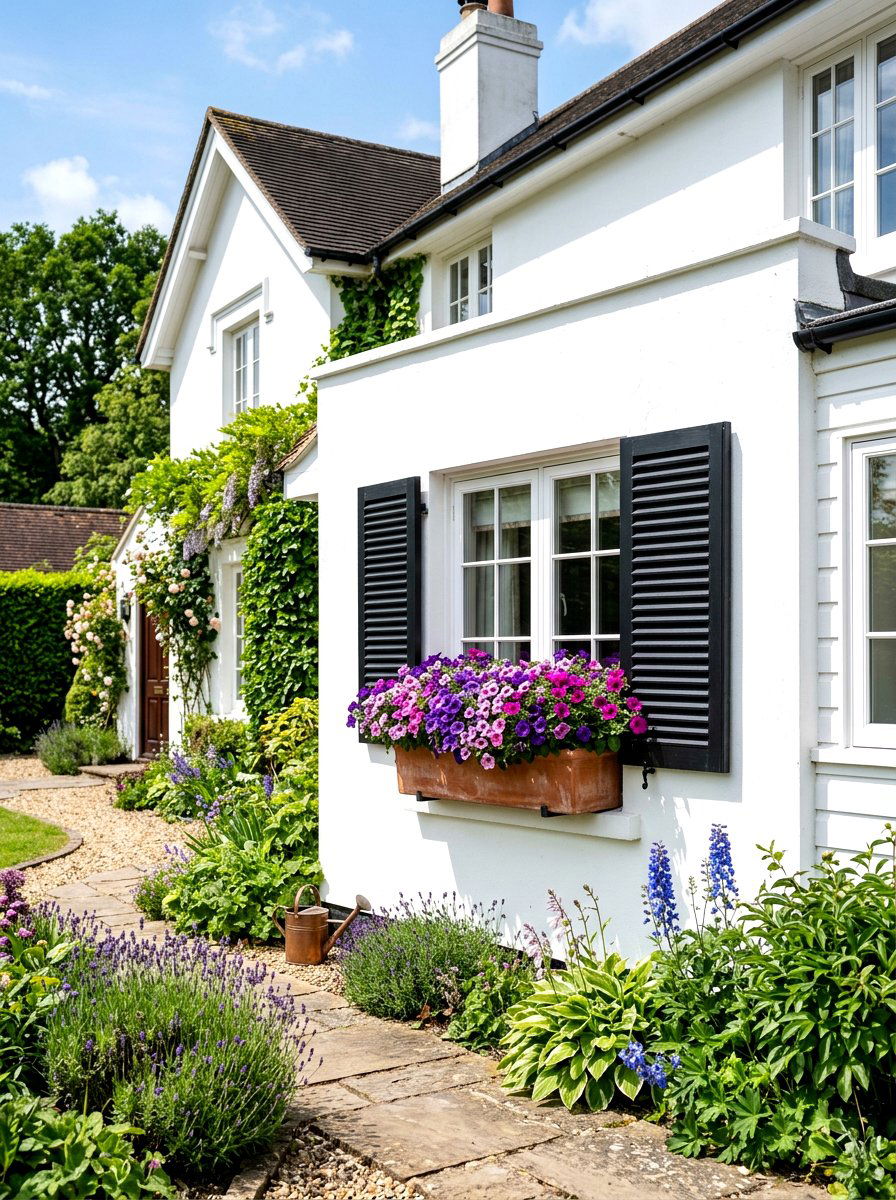 Terracotta Window Box Flower - 25 Spring Terracotta Decor Ideas