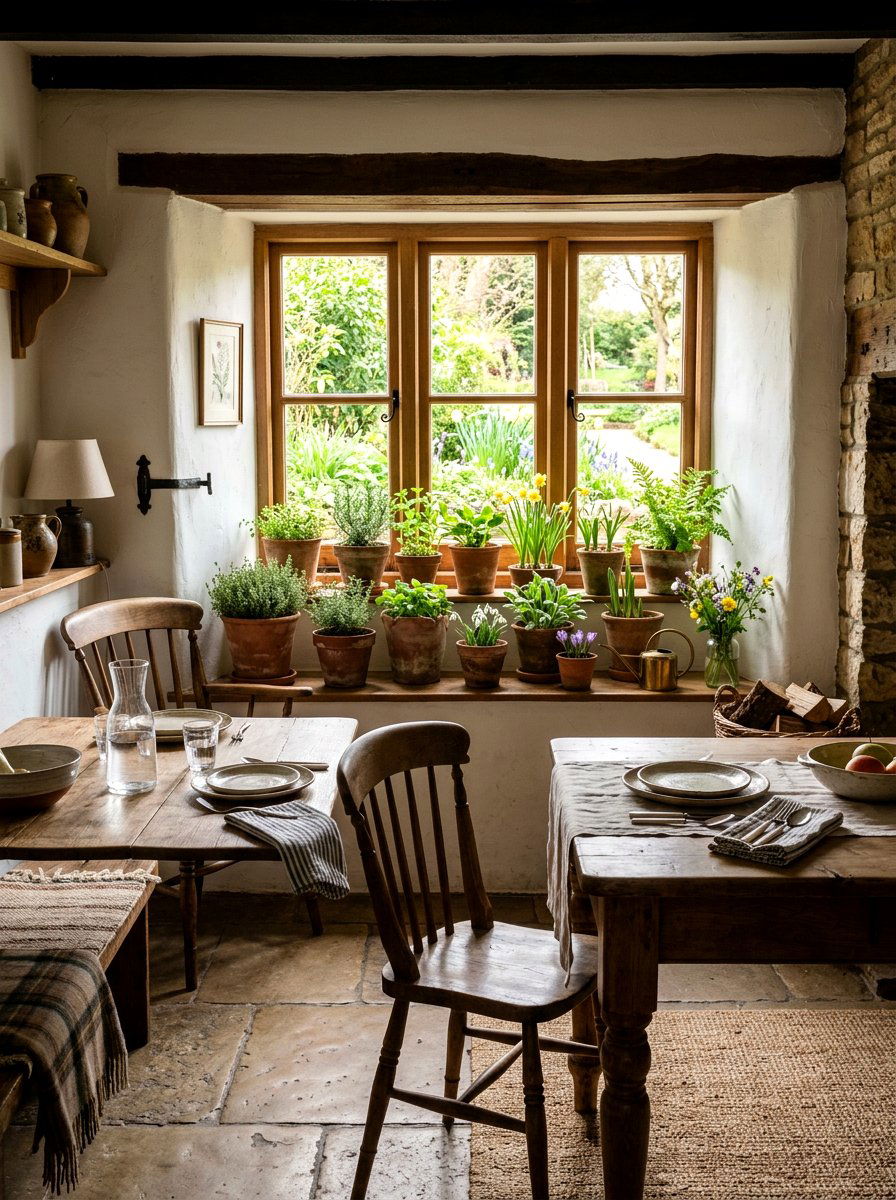 Terracotta planter - 25 Spring Window Sill Decor Ideas