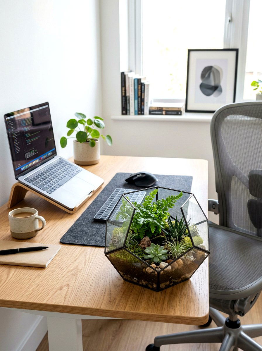 Terrarium Centerpiece - 25 Spring Mother's Day Decor Ideas