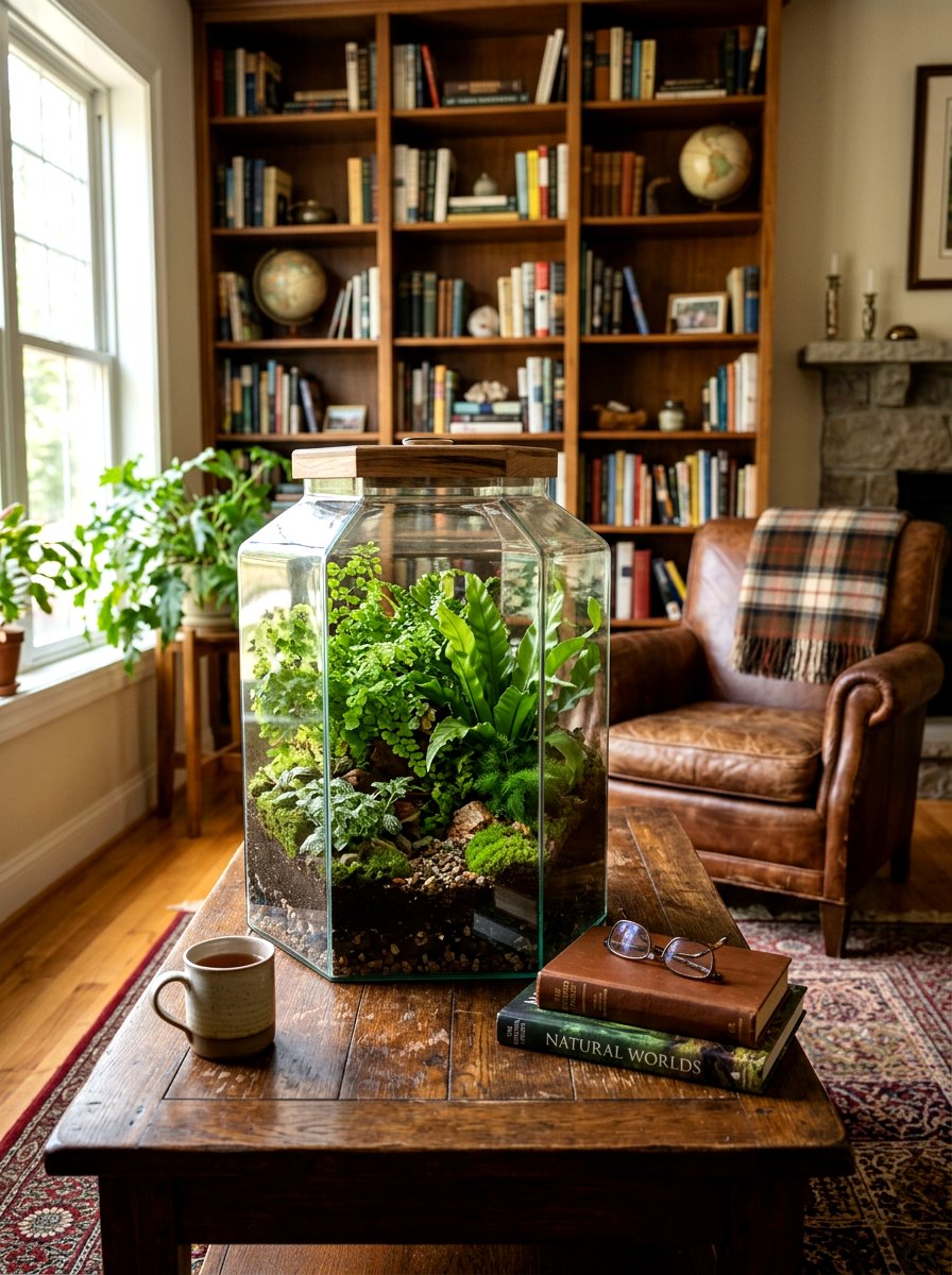 Terrarium With Ferns - 25 Spring Fern Decor Ideas