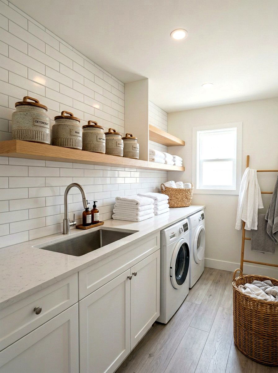 Textured Ceramic Jar - 25 Spring Ceramic Decor Ideas